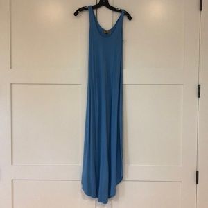 Baby blue tank maxi made from hemp